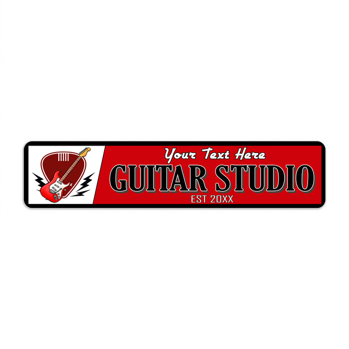 Personalized Guitar Studio Music Room Sign 104182002020