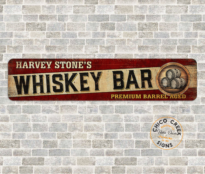 Personalized Whiskey Bar Sign 104182002036