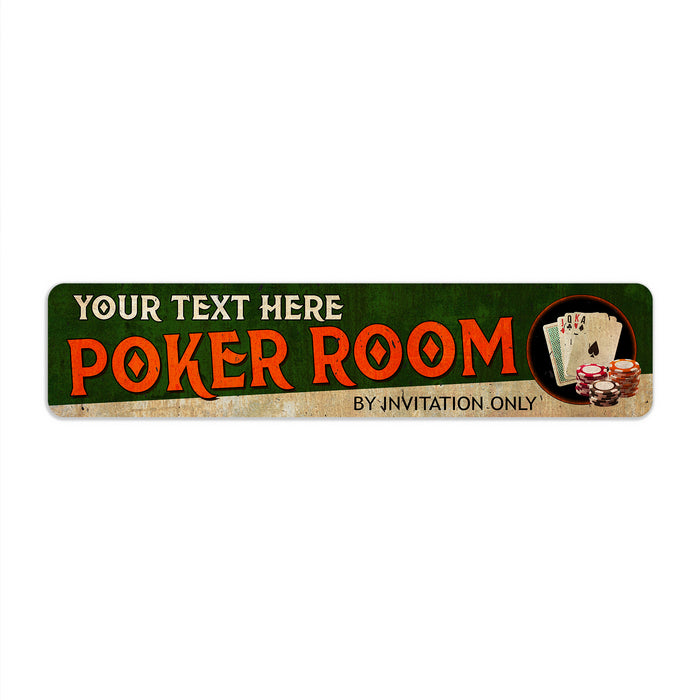 Personalized Poker Room Sign 104182002046