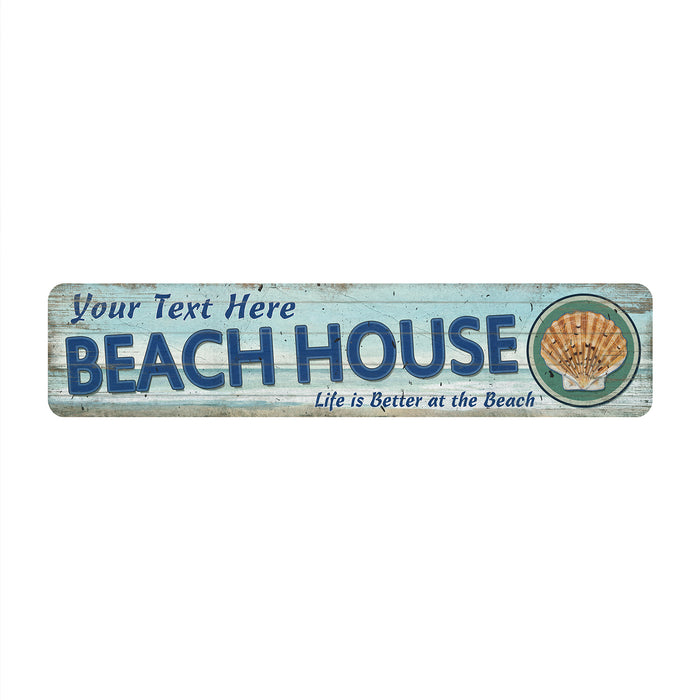 Personalized Beach House Shell Sign 104182002048
