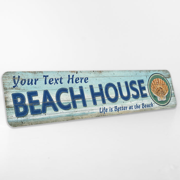 Personalized Beach House Shell Sign 104182002048