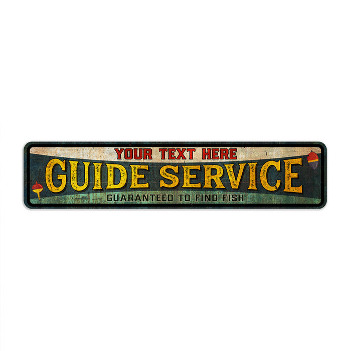 Personalized Fish Guide Service Sign 104182002055