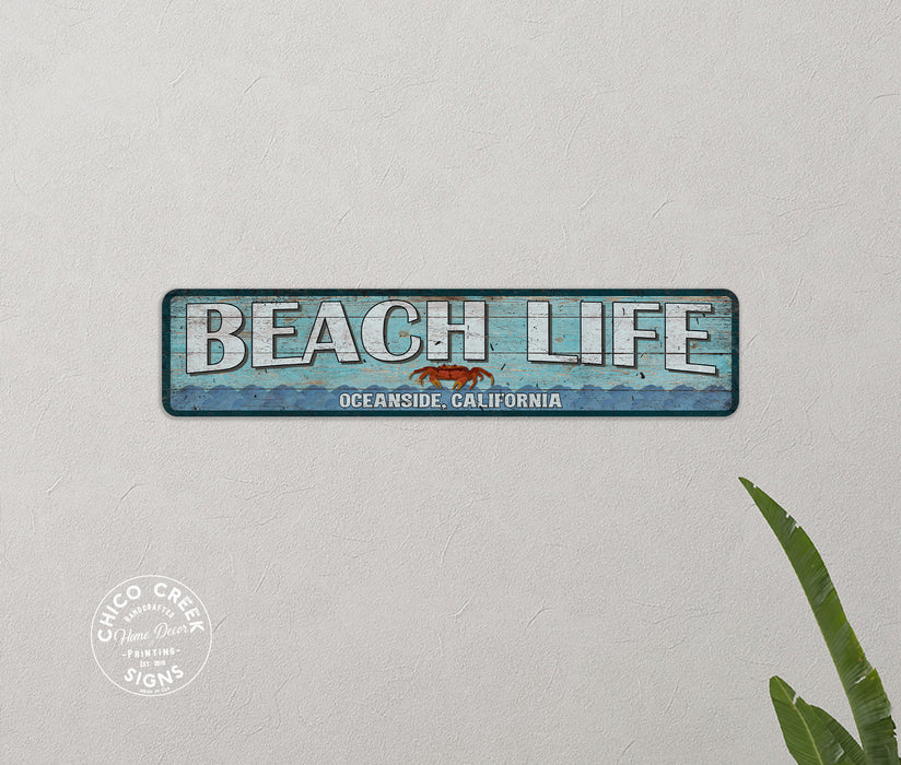 Custom Beach Life Signs Beach House Decor Sea Shell Surf
