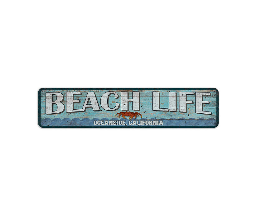 Custom Beach Life Signs Beach House Decor Sea Shell Surf