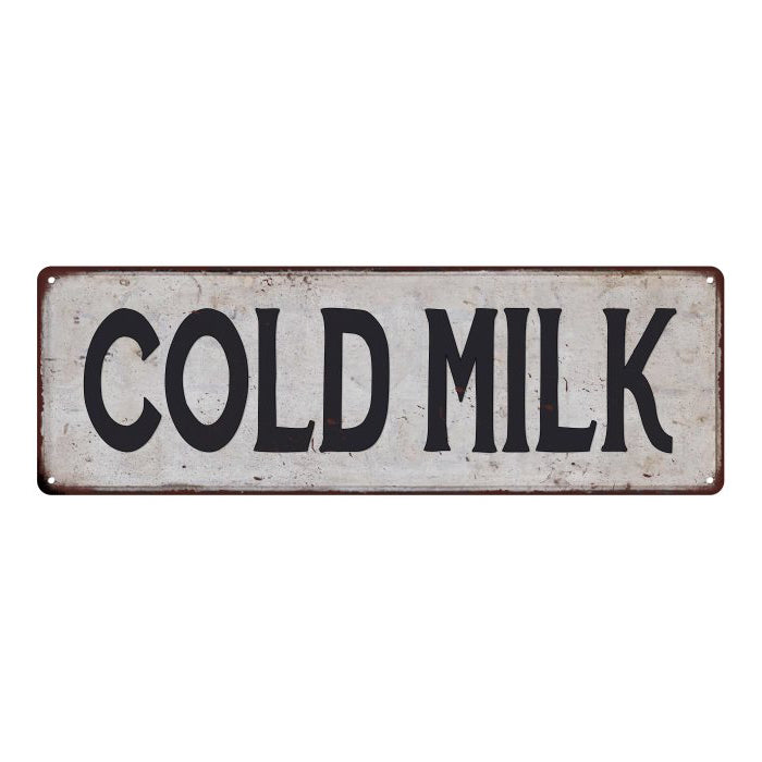 FRESH MILK Vintage Look Rustic 6x18 Metal Sign Chic Retro 106180035130