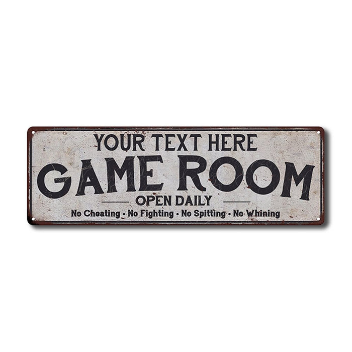 Personalized Game Room Metal Sign 106180042001