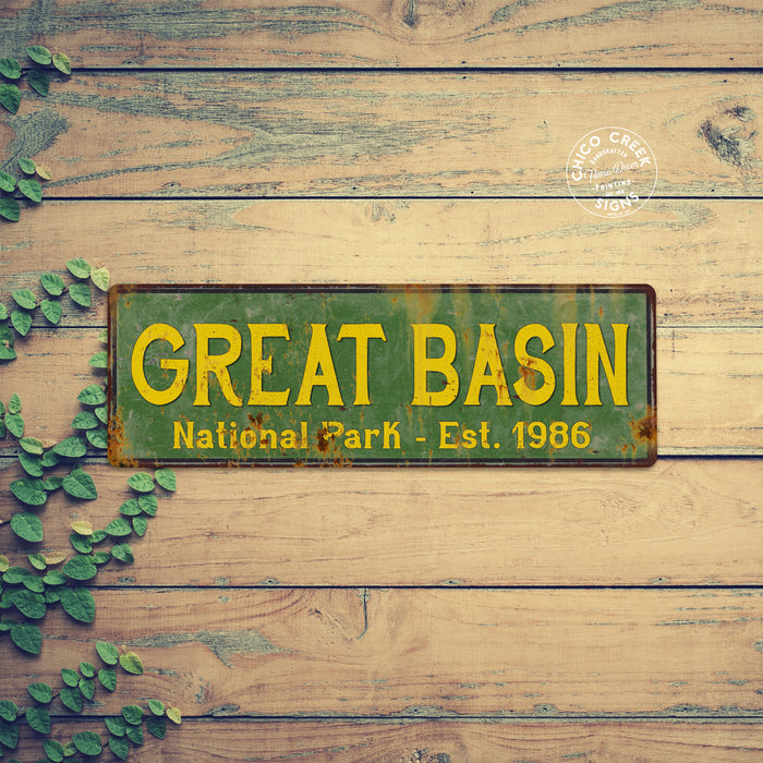 Great Basin National Park Rustic Metal Sign Cabin Wall Decor