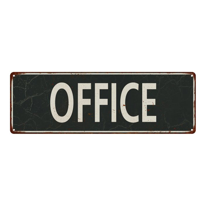 OFFICE Metal Sign Vintage Looking 106180062023