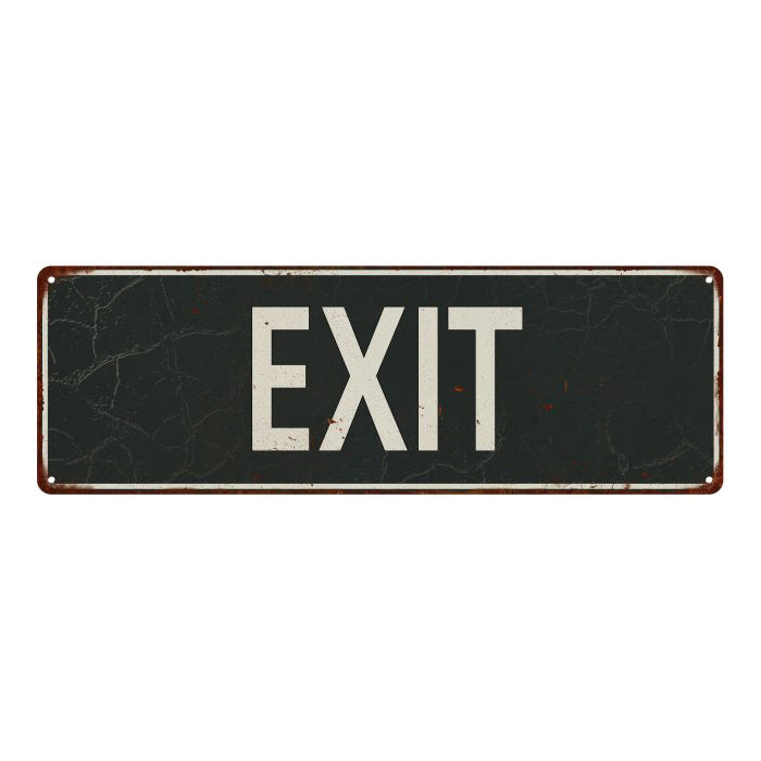 EXIT Metal Sign Vintage Looking 106180062060