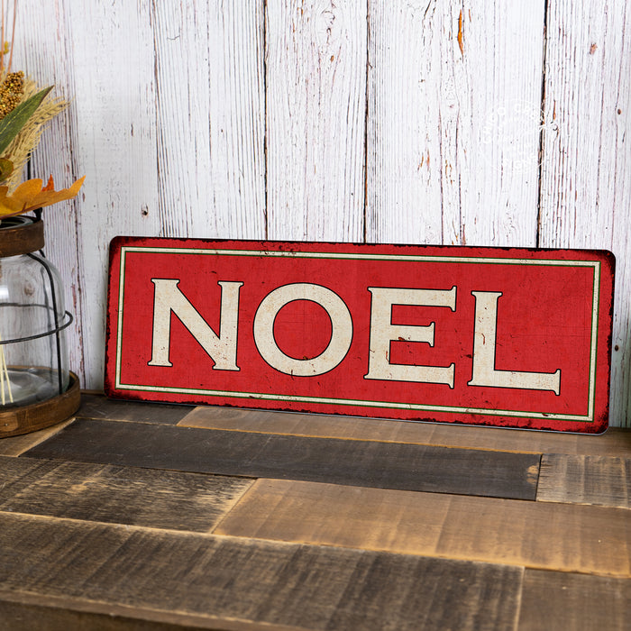 NOEL Holiday Christmas Metal Sign 106180065009