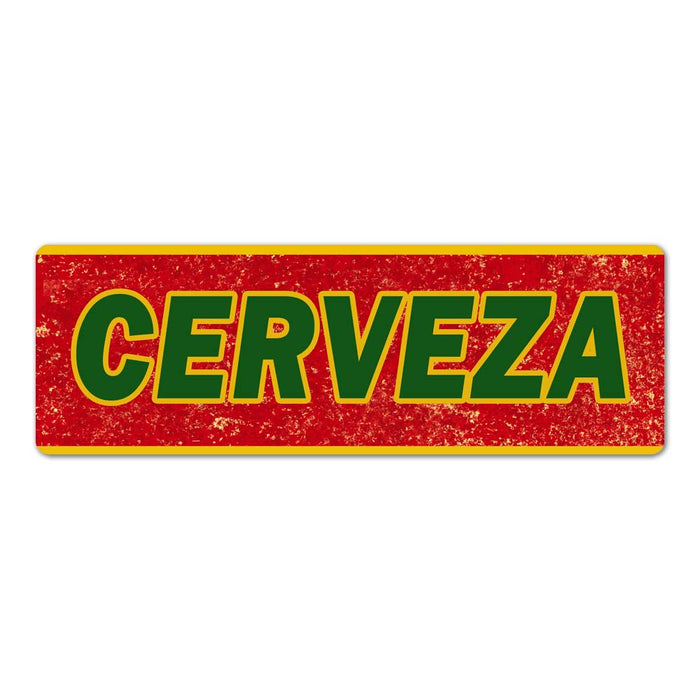 Cerveza Vintage Look Restaurant food Metal Sign