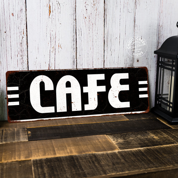 Cafe Restaurant Diner Food Vintage Look Metal Sign