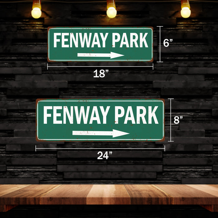 Fenway Park Vintage Look Ballpark Baseball Metal Sign