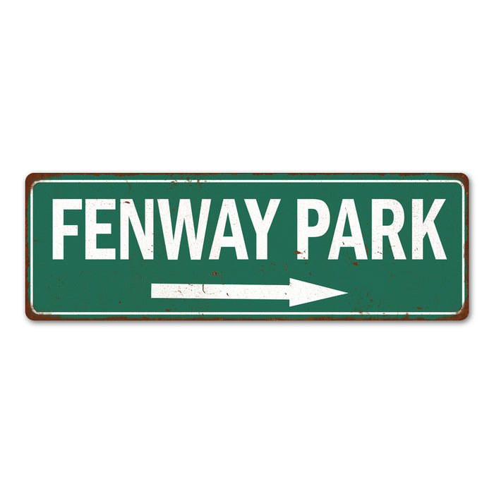 Fenway Park Vintage Look Ballpark Baseball Metal Sign