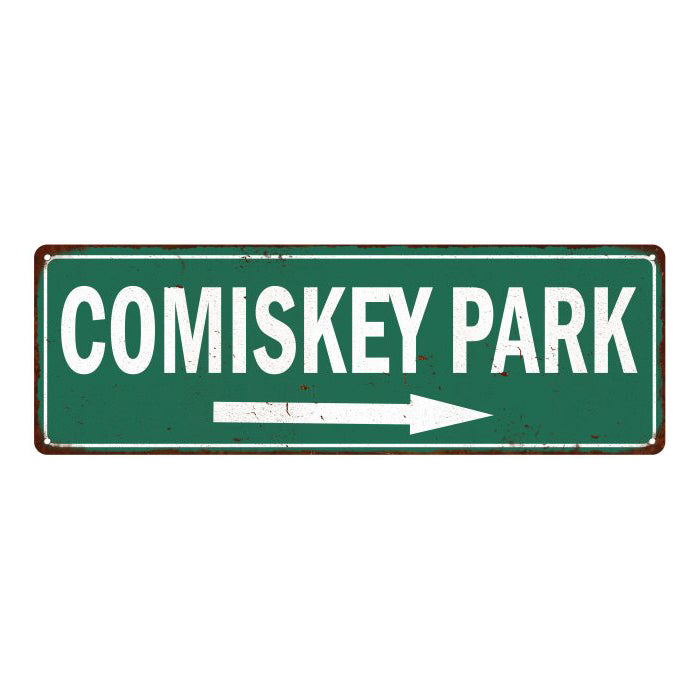 Comiskey Park Vintage Look Ballpark Baseball Metal Sign 6x18 106180073008