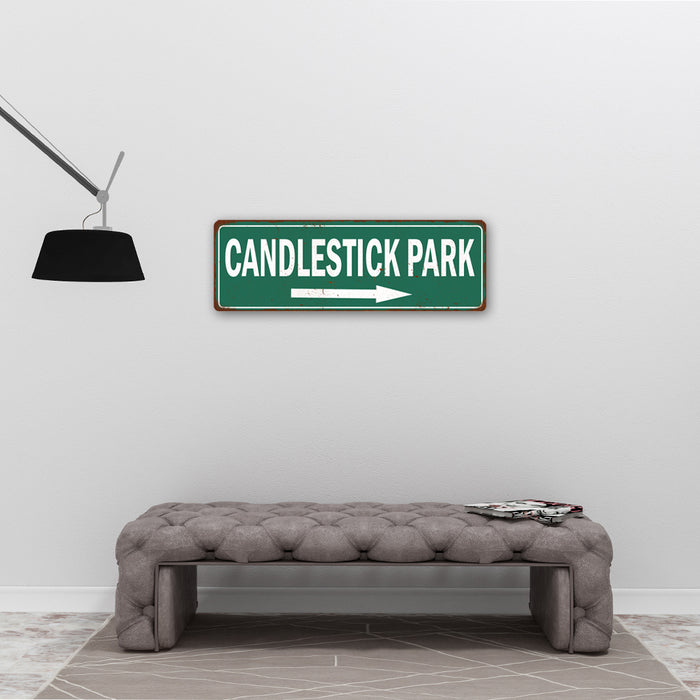 Candlestick Park Vintage Look Ballpark Baseball Metal Sign