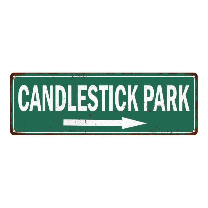 Candlestick Park Vintage Look Ballpark Baseball Metal Sign 6x18 106180073009