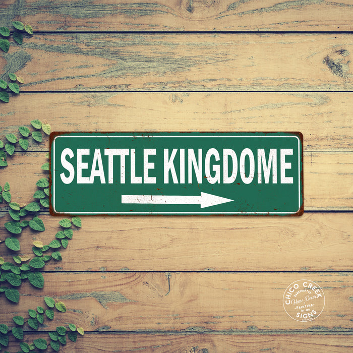 Seattle Kingdome Vintage Look Ballpark Baseball Metal Sign 106180073011