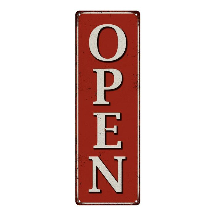 Open Diner Restaurant Vintage Looking Metal Sign 6x18 106180074005