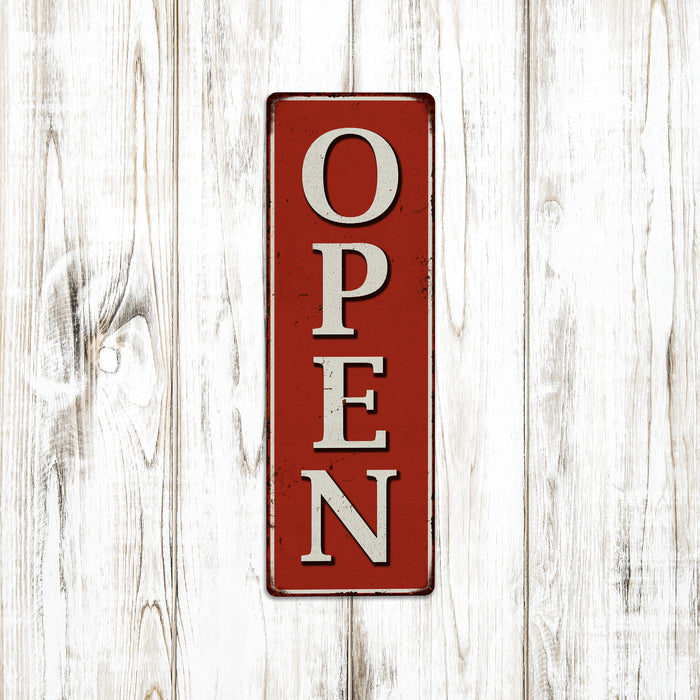 Open Diner Restaurant Vintage Looking Metal Sign 106180074005