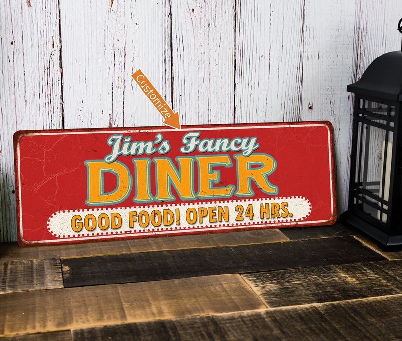 Personalized Diner Retro Style Vintage Metal Sign 106180077001