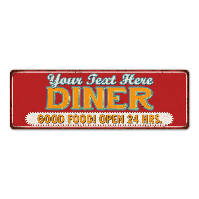 Personalized Diner Retro Style Vintage Metal Sign 106180077001