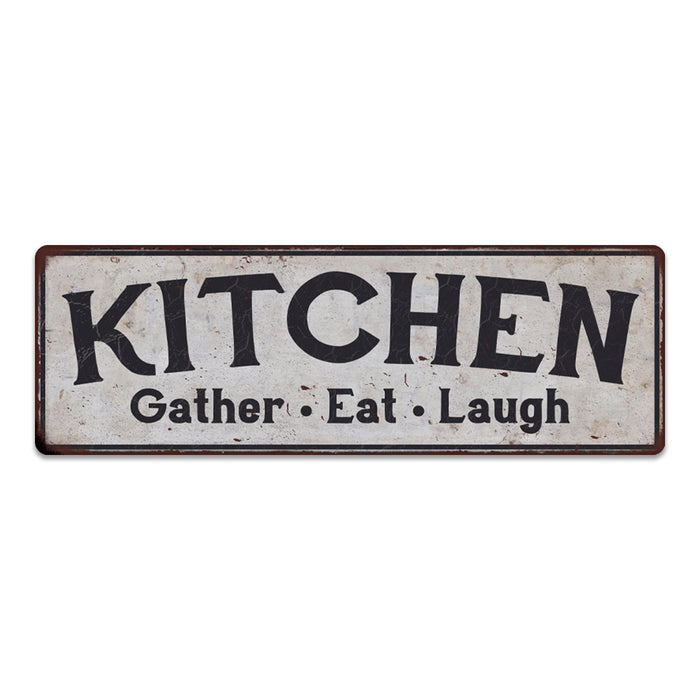 Kitchen Vintage Look Rustic 6x18 Metal Sign Chic Retro