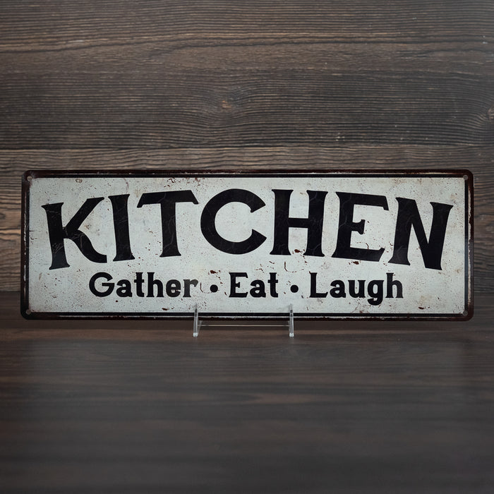 Kitchen Vintage Look Rustic 6x18 Metal Sign Chic Retro
