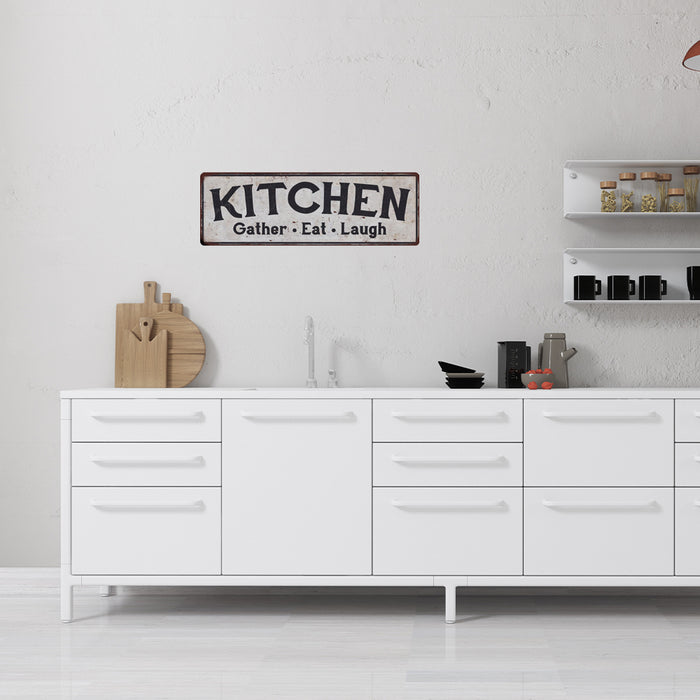 Kitchen Vintage Look Rustic 6x18 Metal Sign Chic Retro