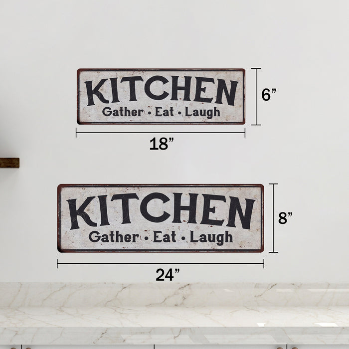 Kitchen Vintage Look Rustic 6x18 Metal Sign Chic Retro