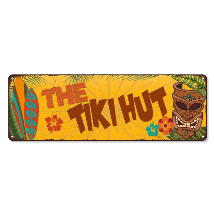THE TIKI HUT Metal Sign 106180091028