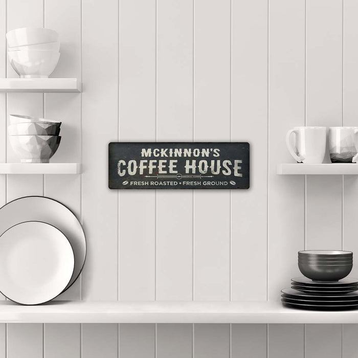 Personalized Coffee House Metal Sign 106180093001