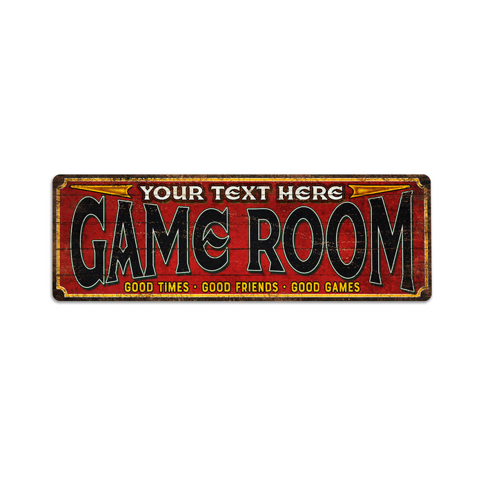 Personalized Game Room Sign Family Rec Room Board Games Pool Billiards Gift 106182002004