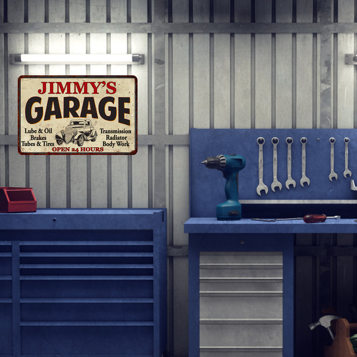 Personalized Garage Man Cave Metal Sign Decor Wall Decor 108120014001