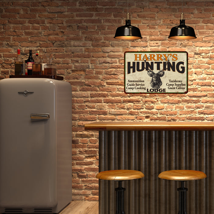 Personalized Hunting Lodge Metal Sign 108120015001