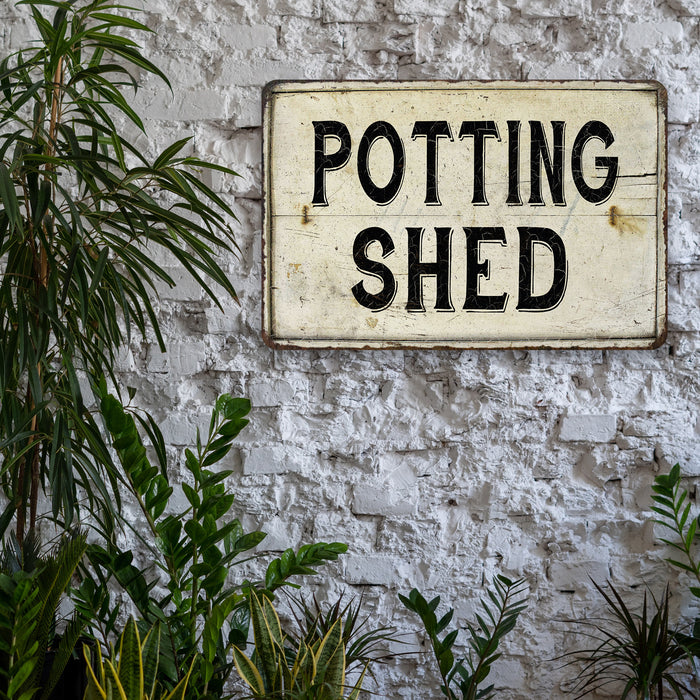 Potting Shed Vintage Look Chic Distressed 108120020139