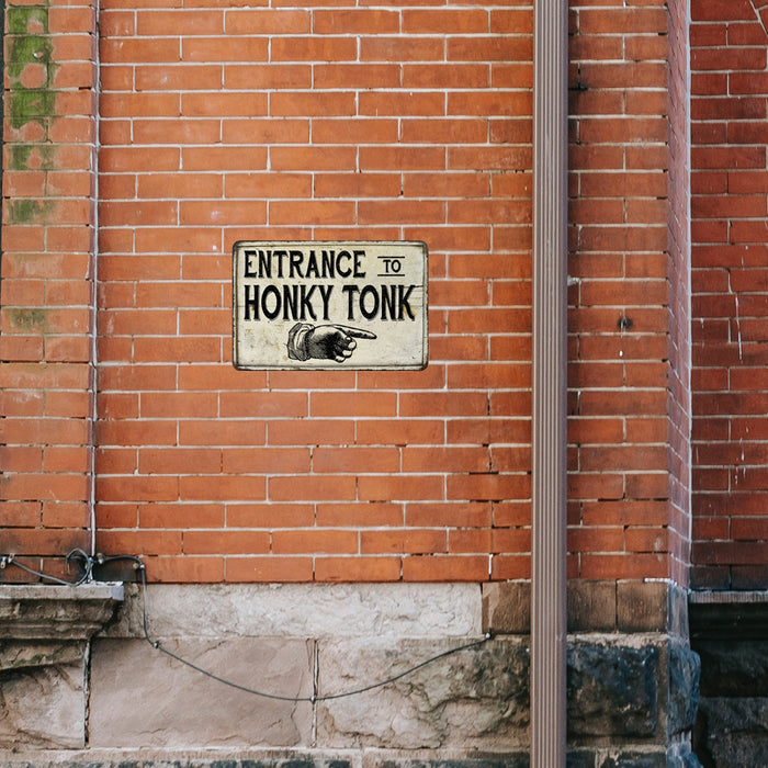 Entrance to Honky Tonk Vintage Look Chic Distressed