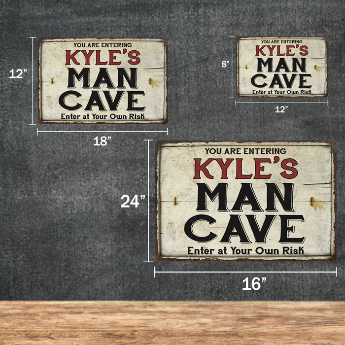 Personalized Man Cave Metal Sign 108120035001