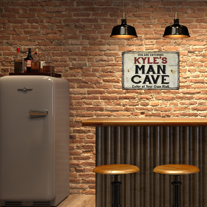 Personalized Man Cave Metal Sign 108120035001