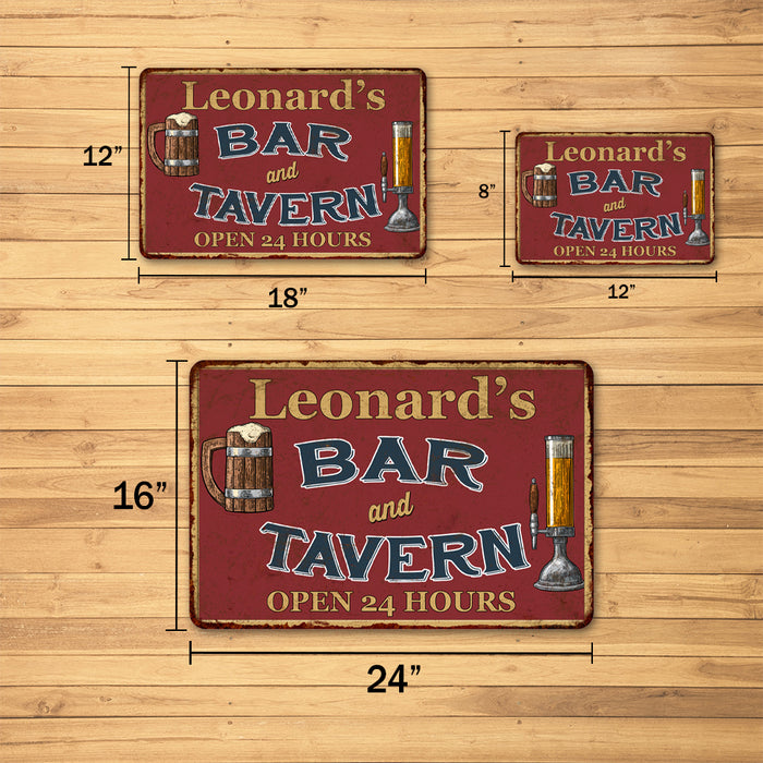 Personalized Green Bar & Tavern Rustic Sign Decor Wall 108120046001