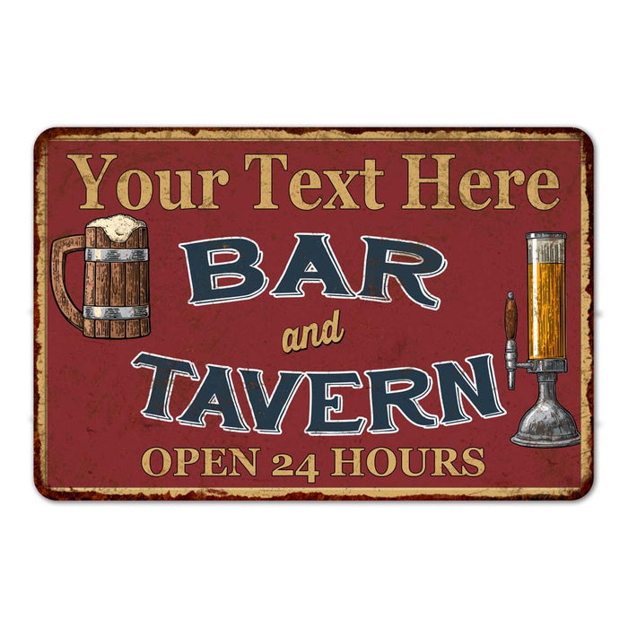 Personalized Green Bar & Tavern Rustic Sign Decor Wall 108120046001