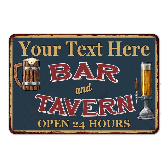 Personalized Green Bar & Tavern Rustic Sign Decor Wall 108120047001