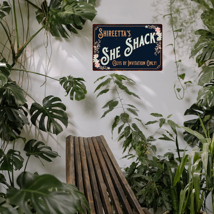 Personalized SHE SHACK Sign Metal Wall Decor 108120060001