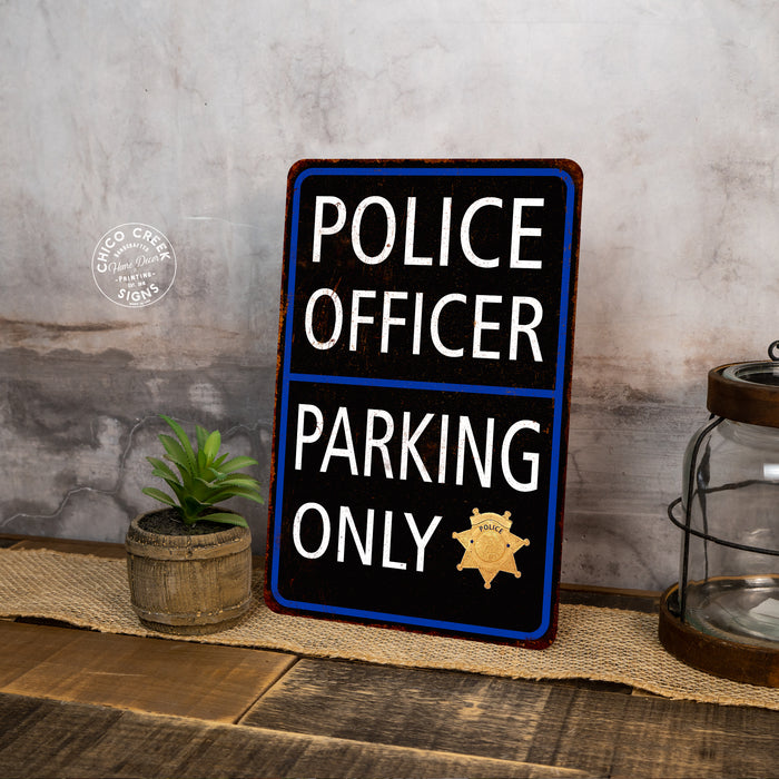 Police Officer Parking Only Military Police 8x12 Metal Sign 108120062002