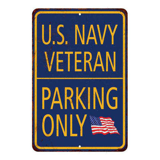 U.S. Navy Parking Only Military Police 8x12 Metal Sign 108120062005