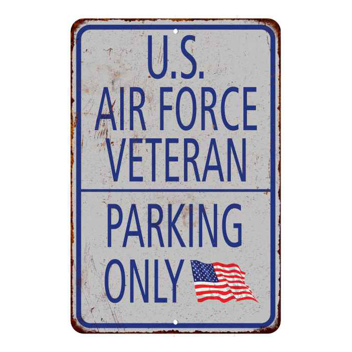 U.S. Air Force Parking Only Military Police 8x12 Metal Sign 108120062007