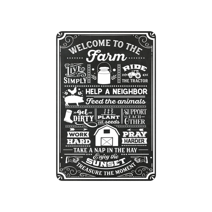 Welcome To The Farm Sign Farm Life Faith Love Farmhouse Barn Home Decor Gift 108120069003