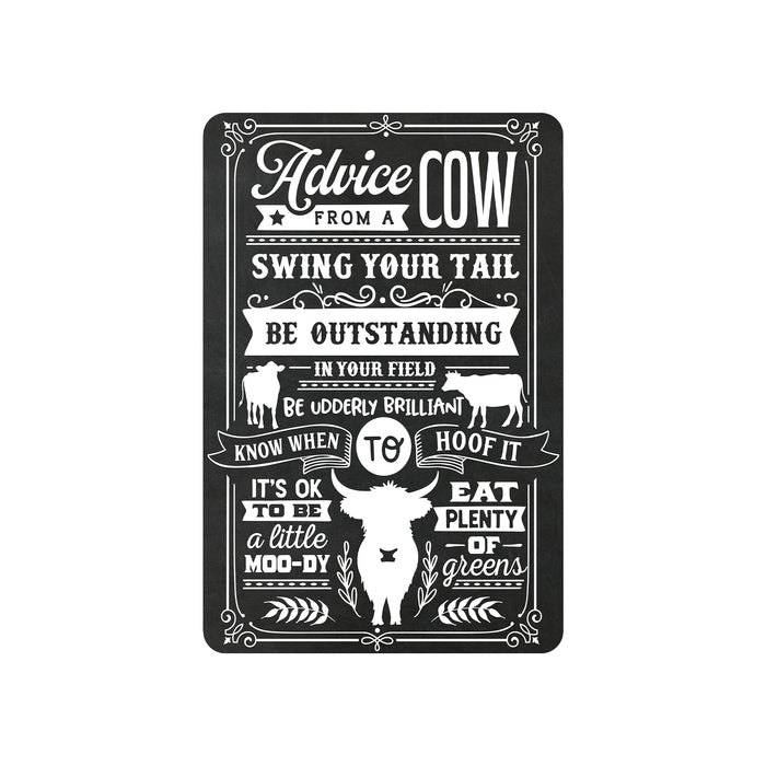 Advice From a Cow Sign