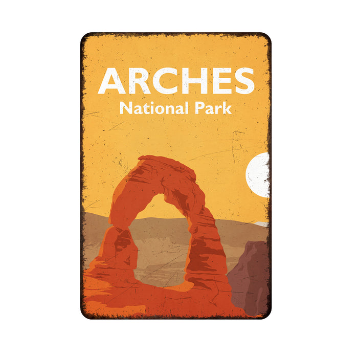 Aches National Park Metal Sign