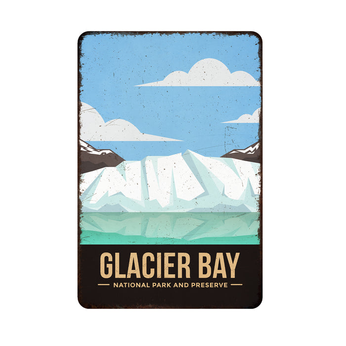 Glacier Bay National Park Sign Rustic Looking Wall Decor Cabin Signs Alaska